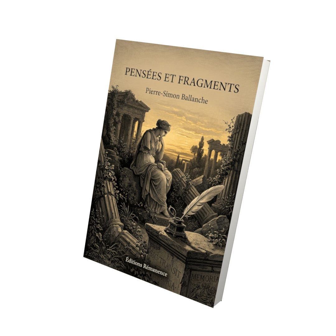 Livre Pensées et fragments par Ximénès Doudan - Vue 3D - Editions Remanence