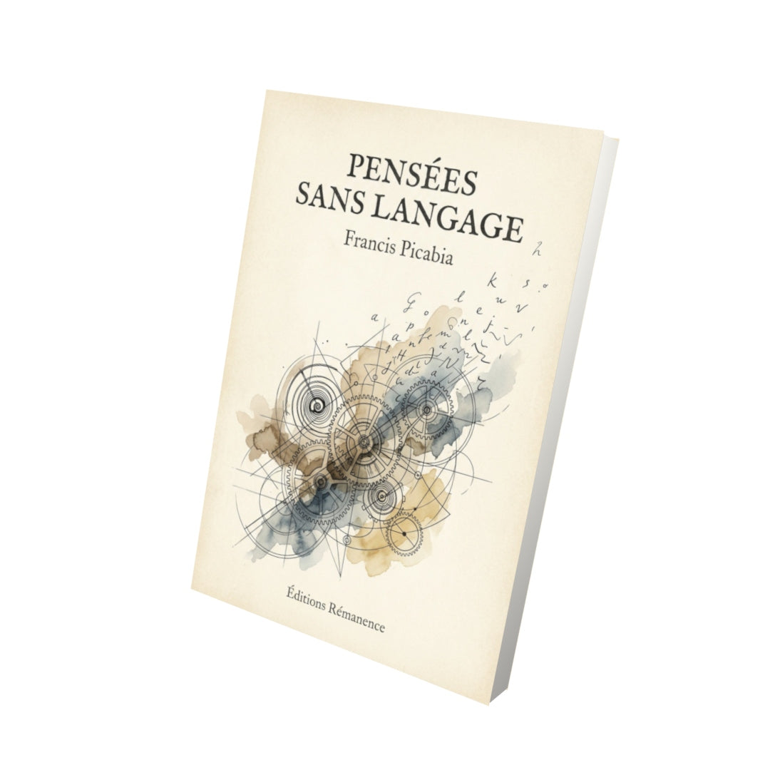 Livre Pensées sans langage - Francis Picabia - Vue 3D - Editions Remanence