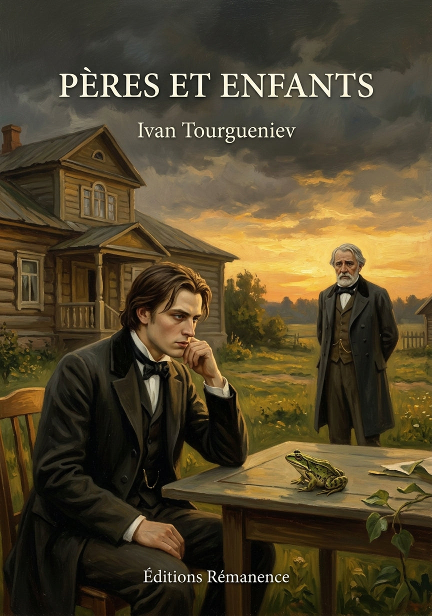 Livre Pères et Enfants par Ivan Tourgueniev - Couverture - Editions Remanence
