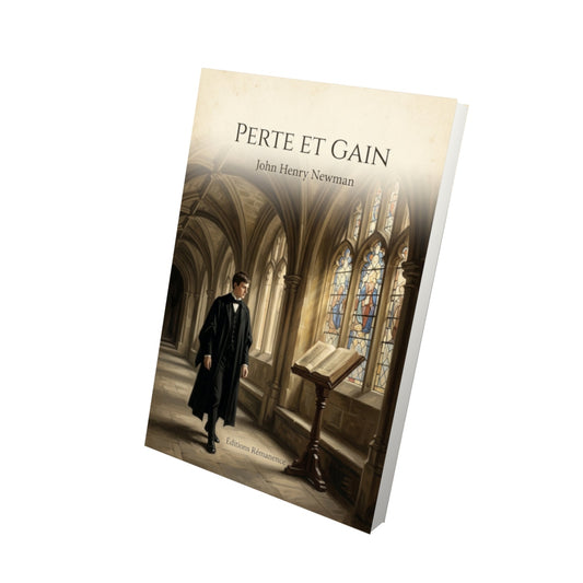 Livre Perte et gain - John Henry Newman - Vue 3D - Editions Remanence