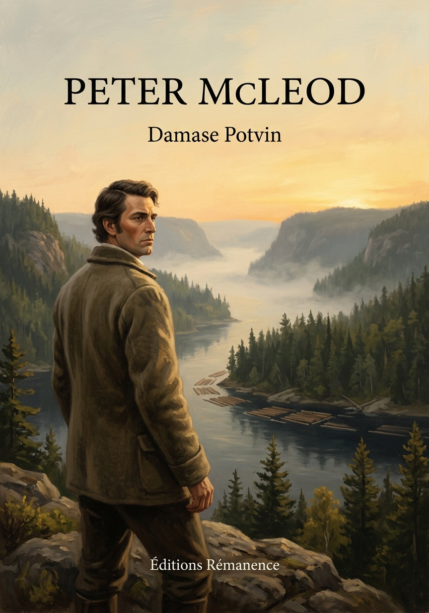 Livre Peter McLeod par Damase Potvin - Couverture - Editions Remanence