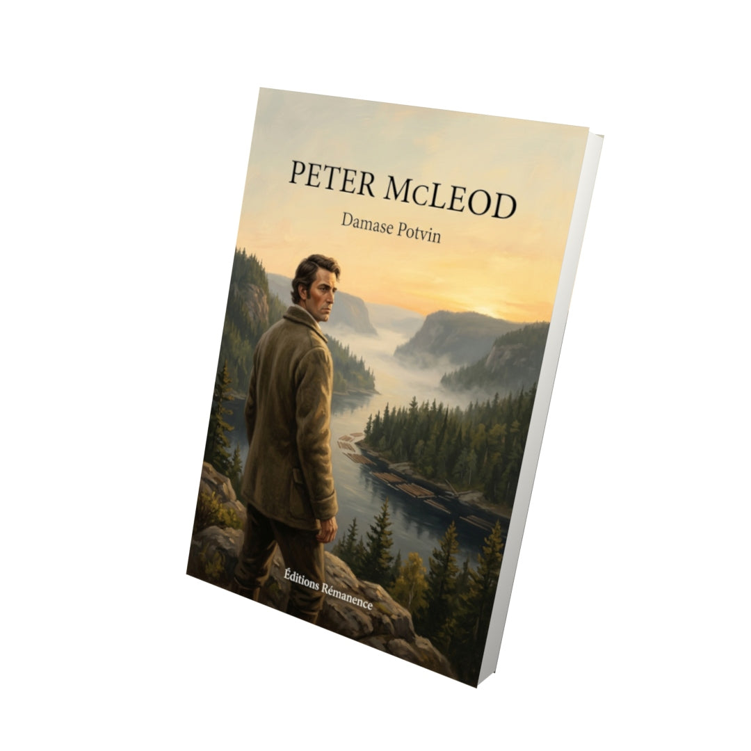 Livre Peter McLeod par Damase Potvin - Vue 3D - Editions Remanence
