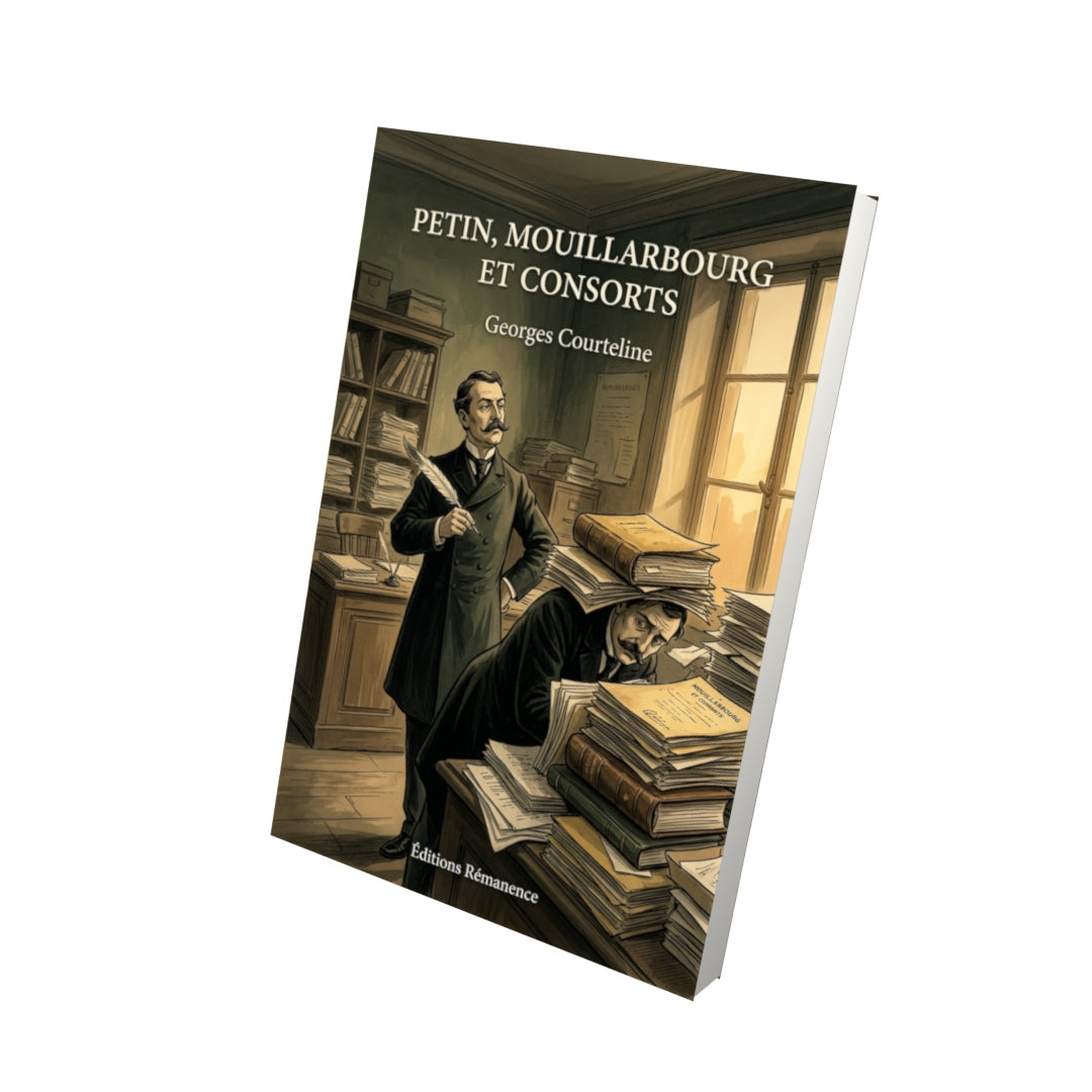 Livre Petin, Mouillarbourg et consorts par Georges Courteline - Vue 3D - Editions Remanence