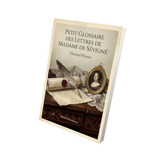 Livre Petit Glossaire des lettres de Madame de Sévigné - Édouard Pilastre - Vue 3D - Editions Remanence