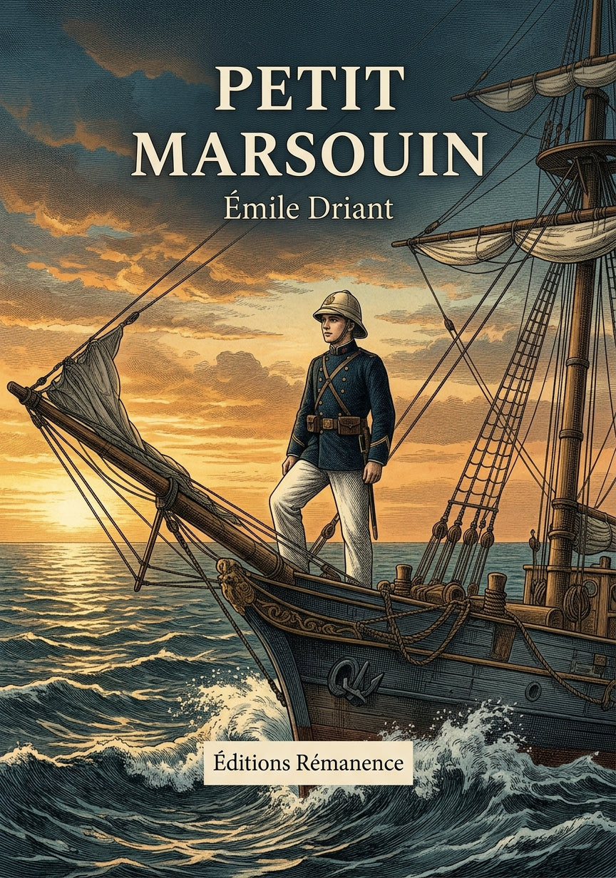 Livre Petit marsouin par Émile Driant - Couverture - Editions Remanence