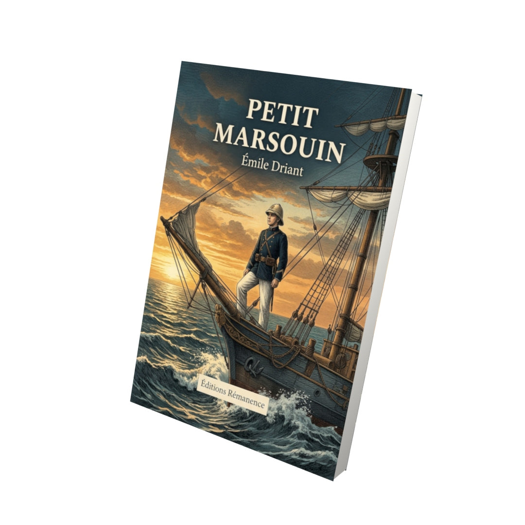 Livre Petit marsouin par Émile Driant - Vue 3D - Editions Remanence