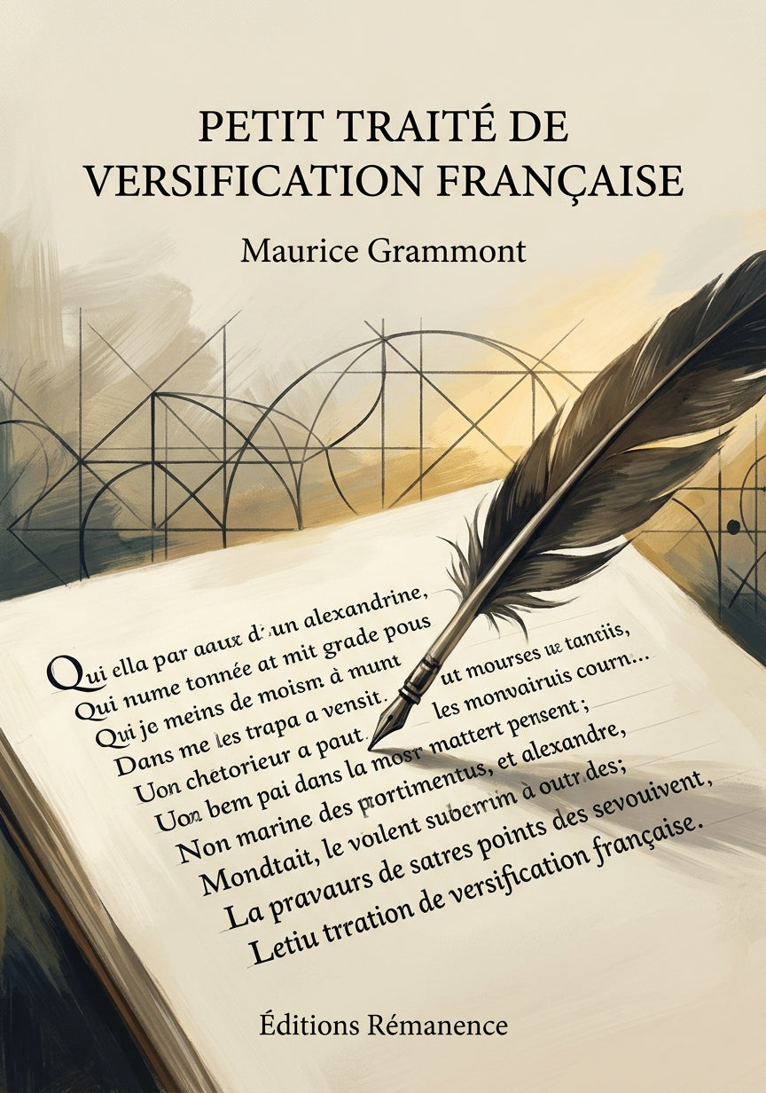 Livre Petit Traité de versification française par Maurice Grammont - Couverture - Editions Remanence
