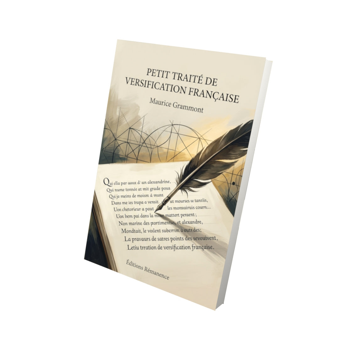 Livre Petit Traité de versification française par Maurice Grammont - Vue 3D - Editions Remanence
