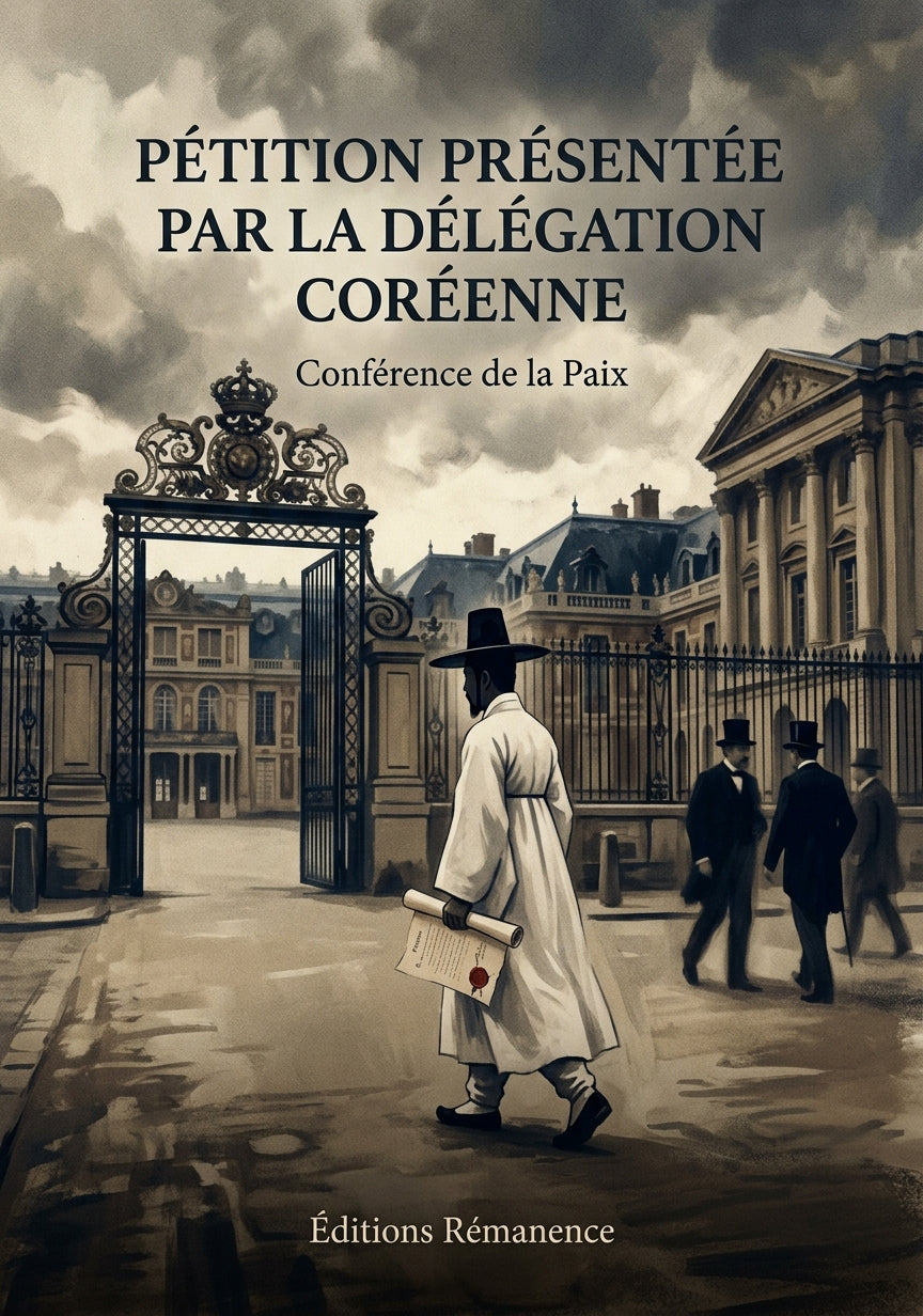 Livre Pétition présentée par la Délégation coréenne par Conférence de la Paix - Couverture - Editions Remanence