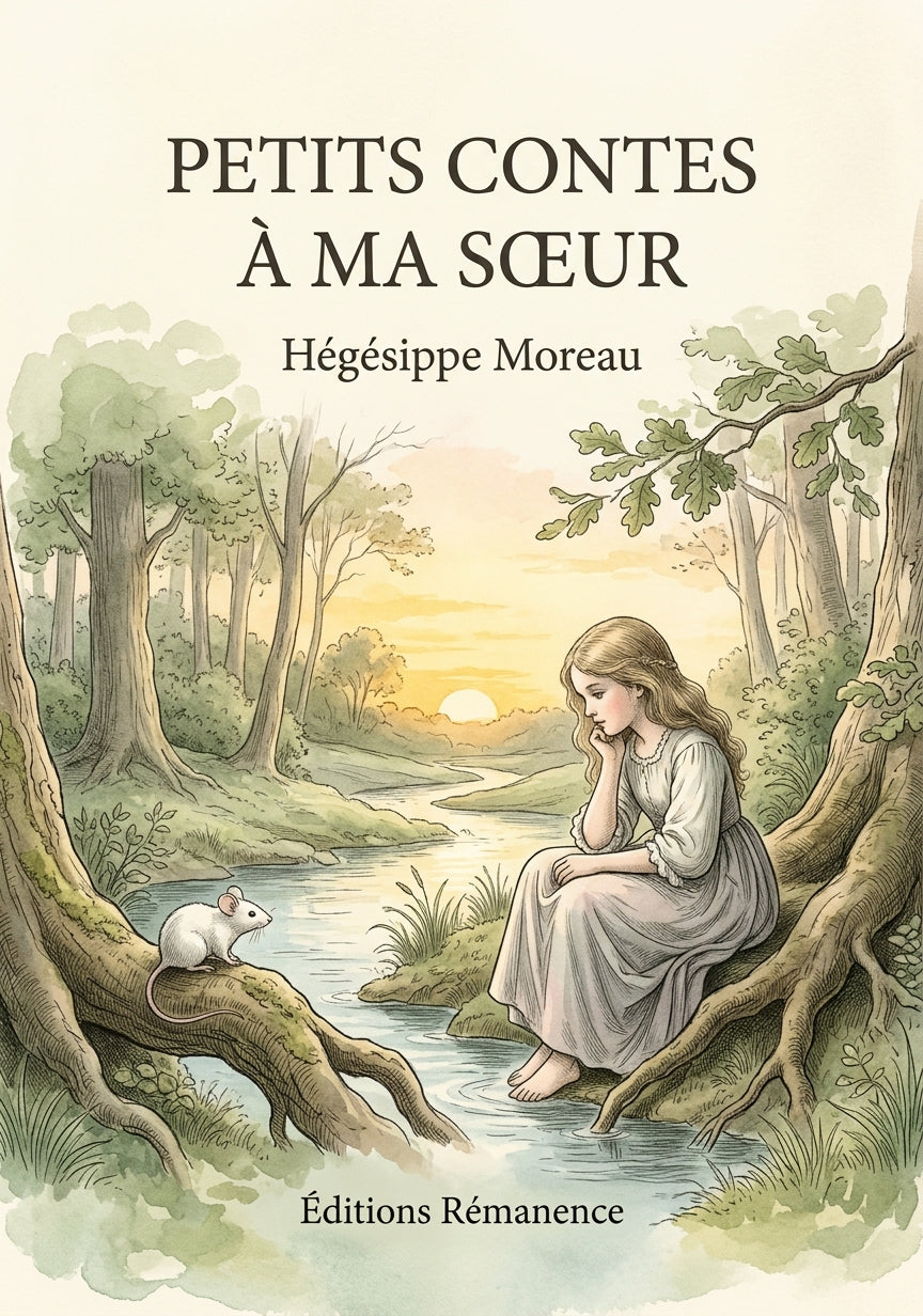 Livre Petits contes à ma sœur par Hégésippe Moreau - Couverture - Editions Remanence