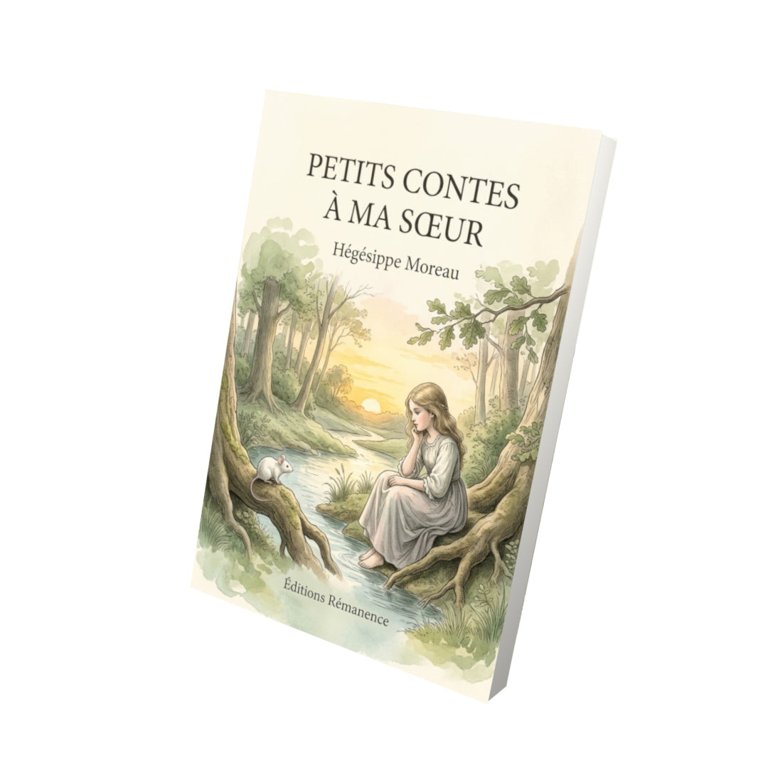 Livre Petits contes à ma sœur par Hégésippe Moreau - Vue 3D - Editions Remanence