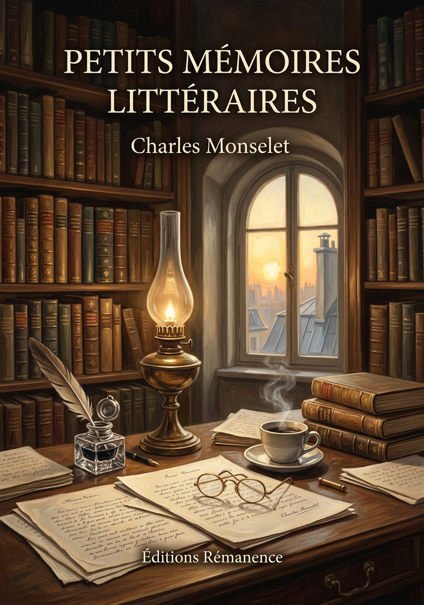 Livre Petits mémoires littéraires par Charles Monselet - Couverture - Editions Remanence