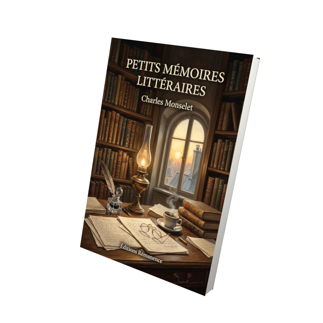 Livre Petits mémoires littéraires par Charles Monselet - Vue 3D - Editions Remanence