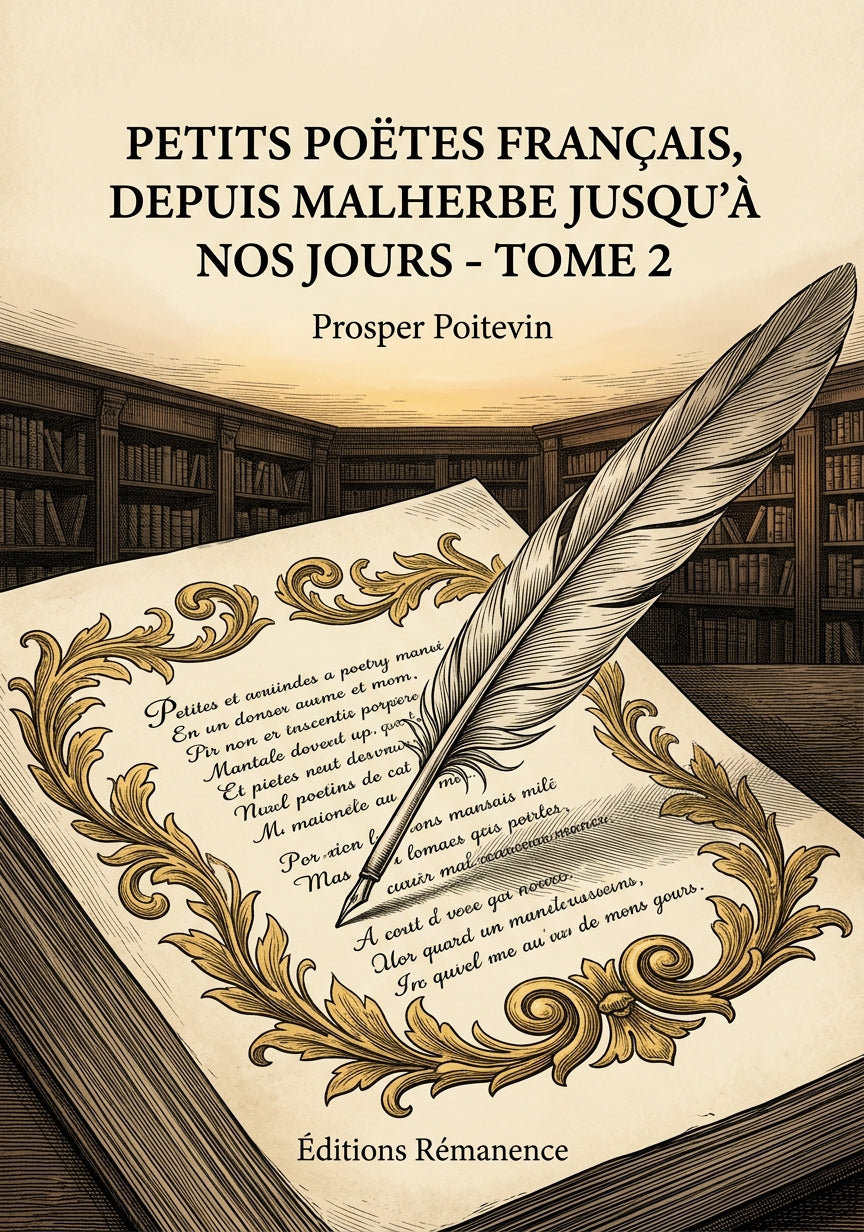 Livre Petits poëtes français, depuis Malherbe jusqu’à nos jours - Tome 2 par Prosper Poitevin - Couverture - Editions Remanence
