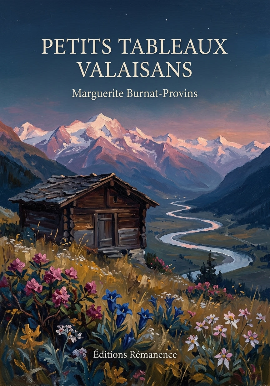 Livre Petits Tableaux Valaisans par Marguerite Burnat-Provins - Couverture - Editions Remanence