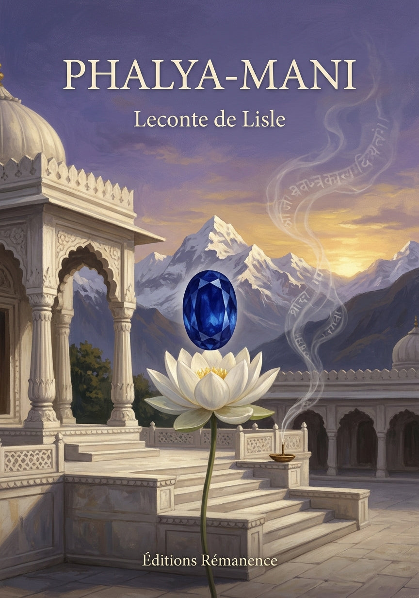Livre Phalya-Mani par Leconte de Lisle - Couverture - Editions Remanence