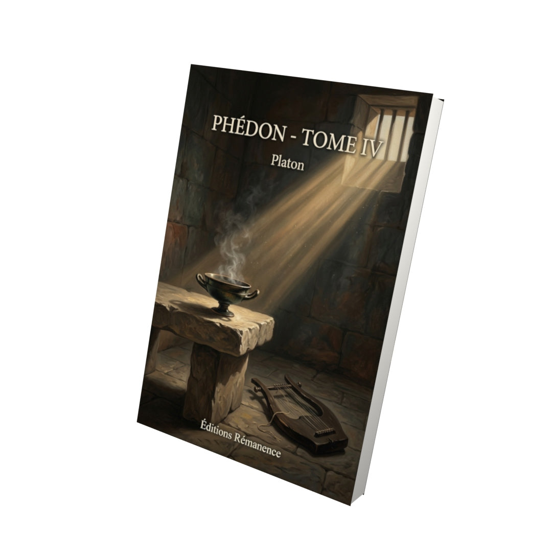 Livre Phédon - Tome IV par Platon - Vue 3D - Editions Remanence