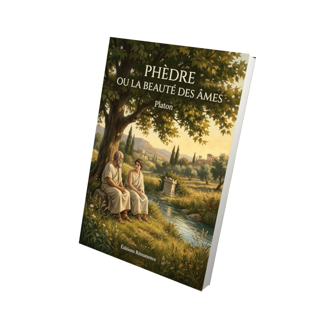 Livre Phèdre ou la beauté des âmes par Platon - Vue 3D - Editions Remanence