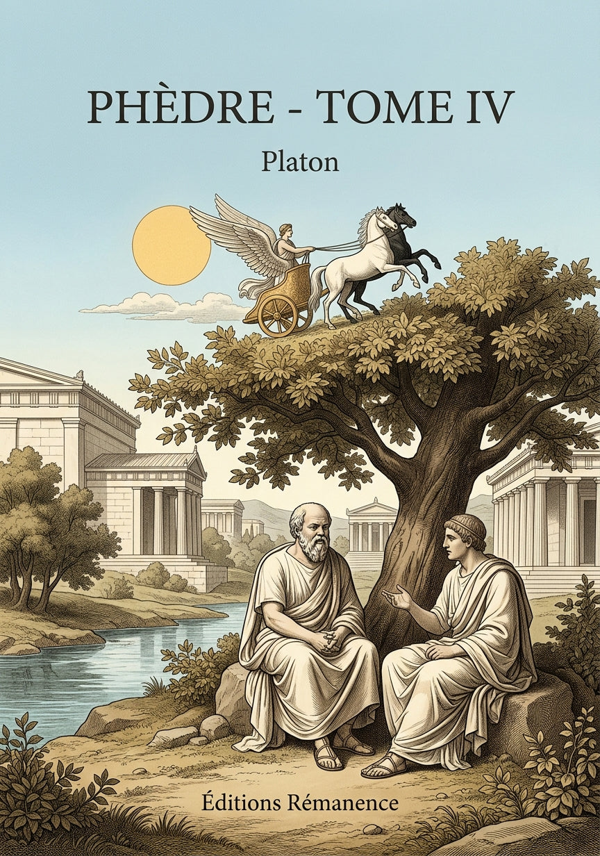 Livre Phèdre - Tome IV par Platon - Couverture - Editions Remanence
