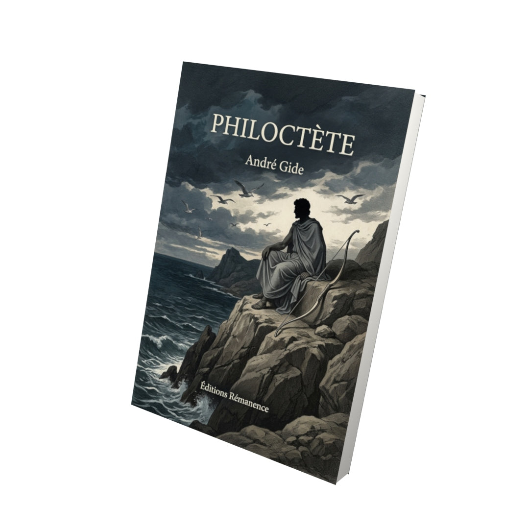 Livre Philoctète par André Gide - Vue 3D - Editions Remanence