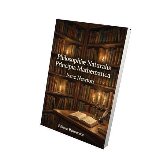 Livre Philosophiæ Naturalis Principia Mathematica – Isaac Newton - Vue 3D - Editions Remanence