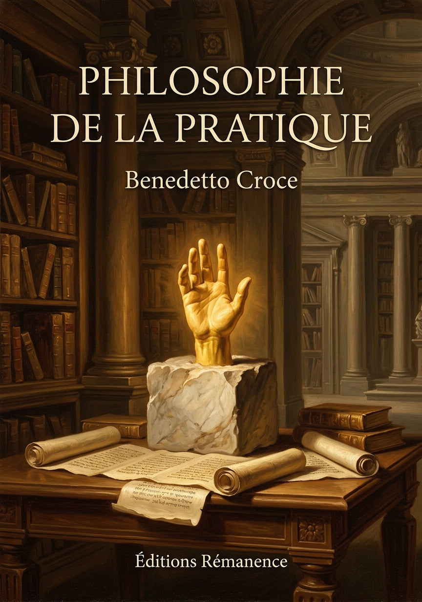 Livre Philosophie de la pratique par Benedetto Croce - Couverture - Editions Remanence