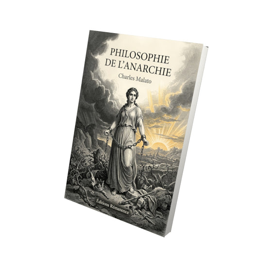 Livre Philosophie de l’Anarchie par Charles Malato - Vue 3D - Editions Remanence
