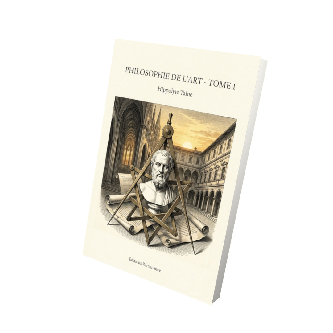 Livre Philosophie de l’art - Tome 1 par Hippolyte Taine - Vue 3D - Editions Remanence