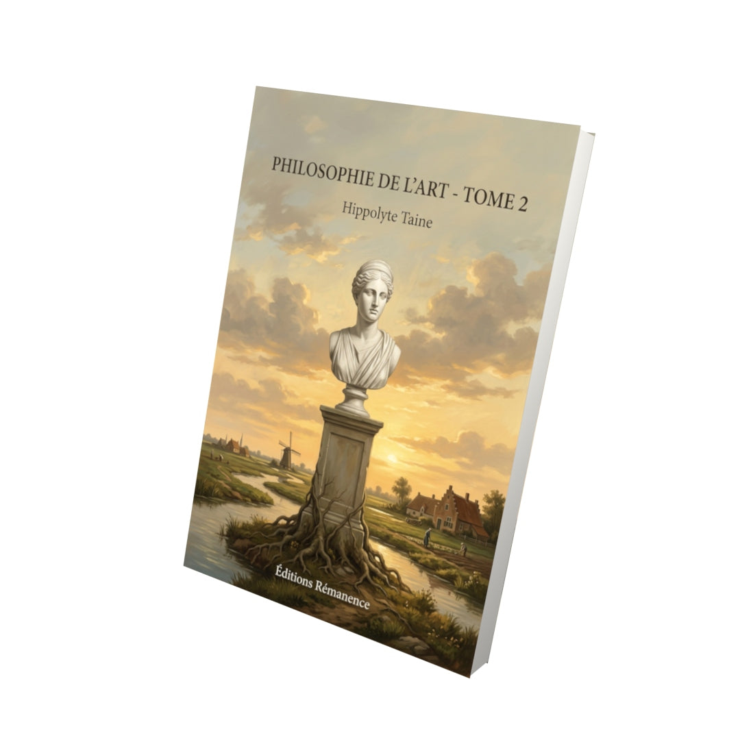 Livre Philosophie de l’art - Tome 2 par Hippolyte Taine - Vue 3D - Editions Remanence