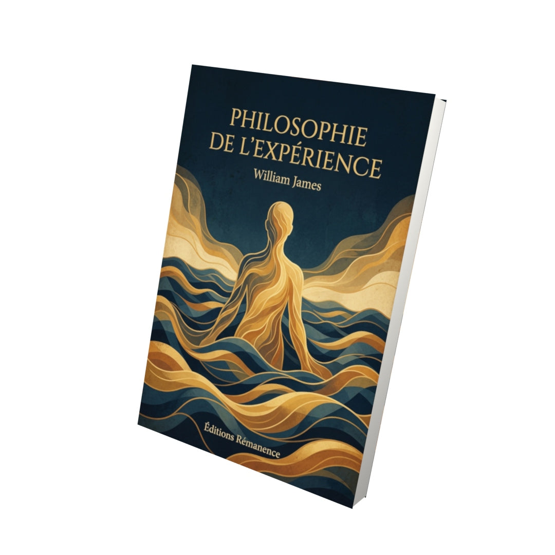 Livre Philosophie de l’expérience par William James - Vue 3D - Editions Remanence