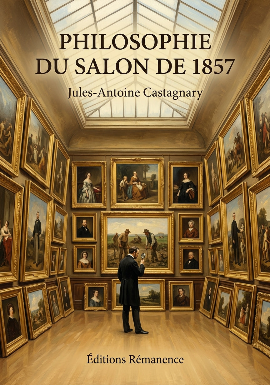 Livre Philosophie du salon de 1857 par Jules-Antoine Castagnary - Couverture - Editions Remanence