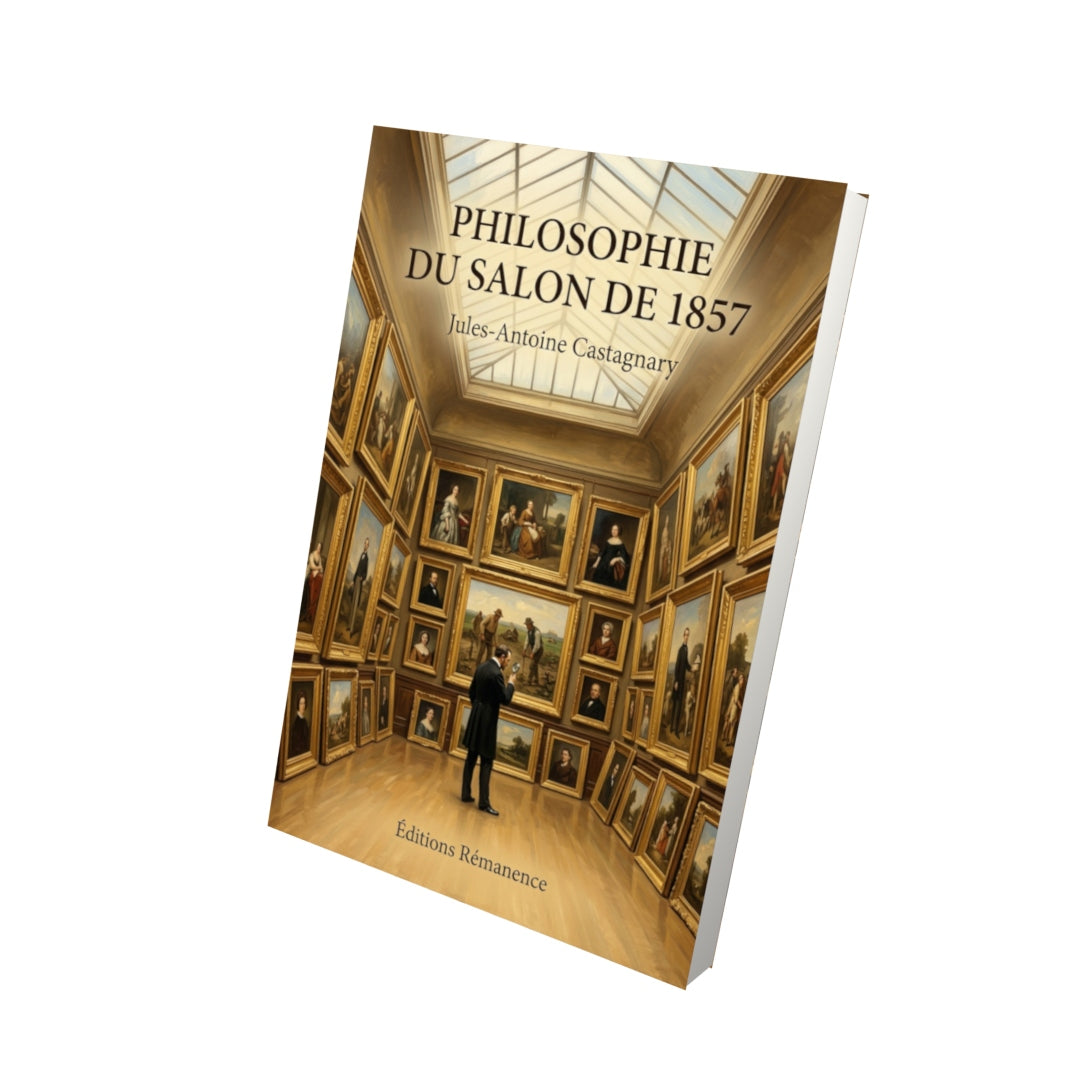 Livre Philosophie du salon de 1857 par Jules-Antoine Castagnary - Vue 3D - Editions Remanence
