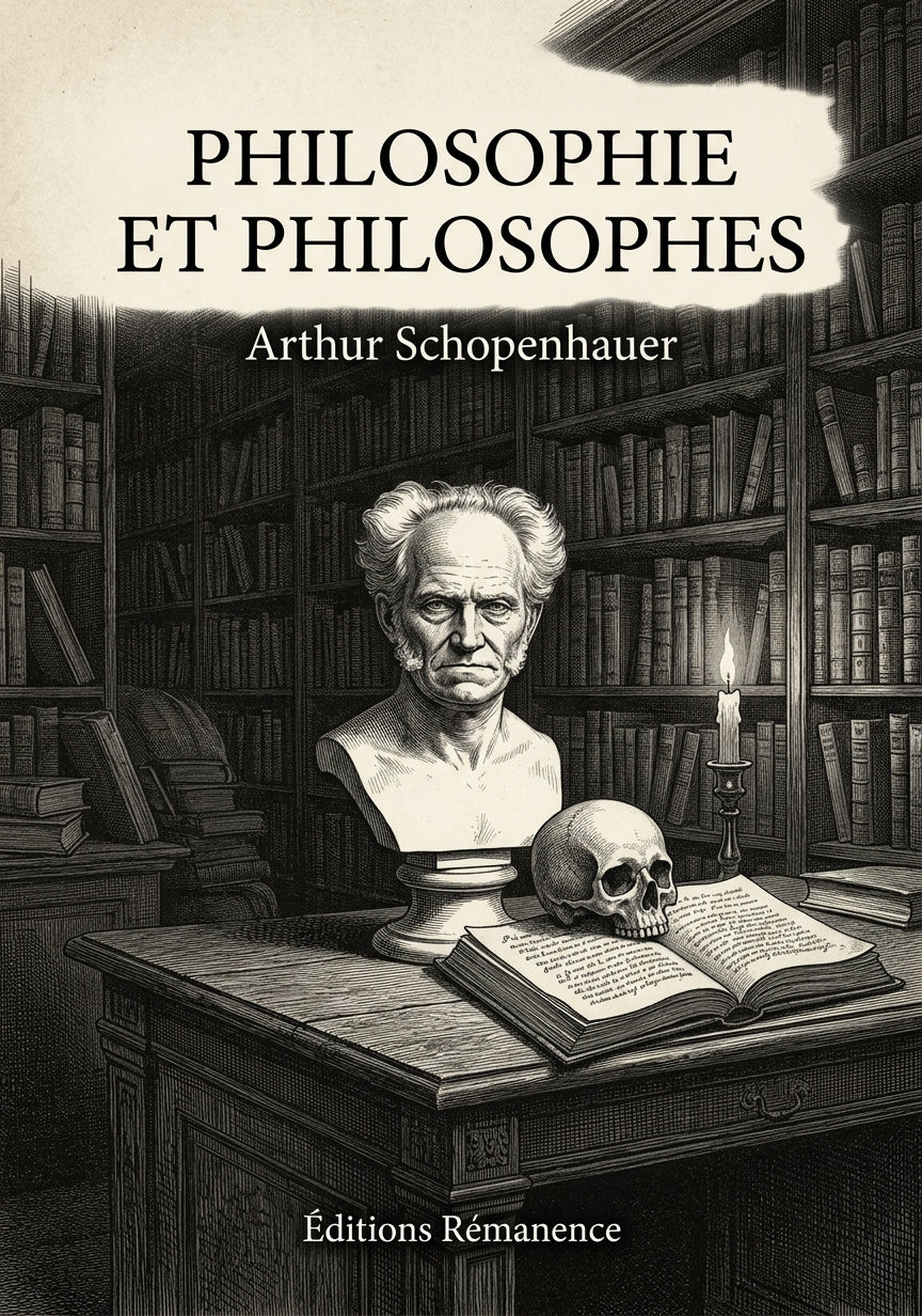 Livre Philosophie et philosophes par Arthur Schopenhauer - Couverture - Editions Remanence