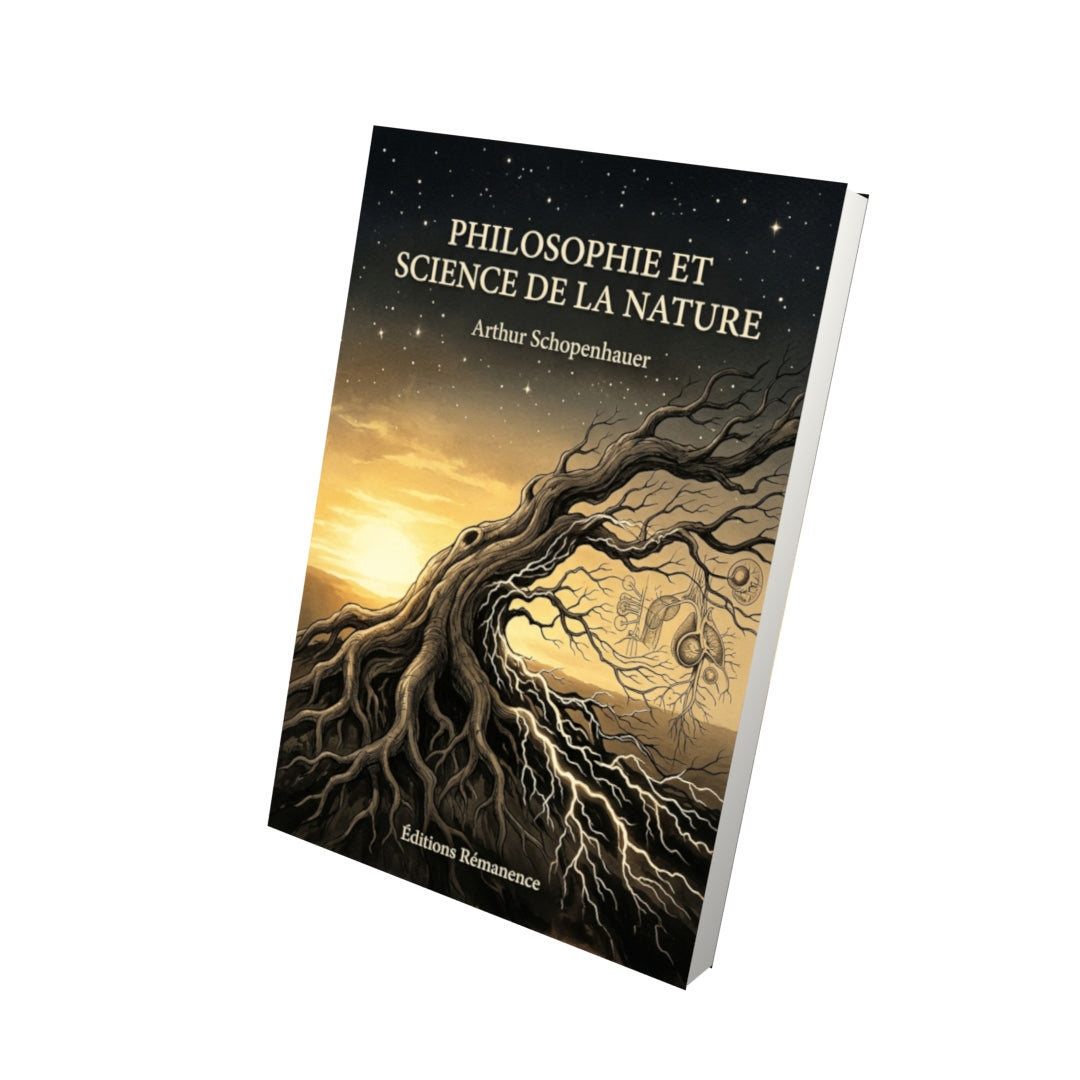 Livre Philosophie et science de la nature par Arthur Schopenhauer - Vue 3D - Editions Remanence