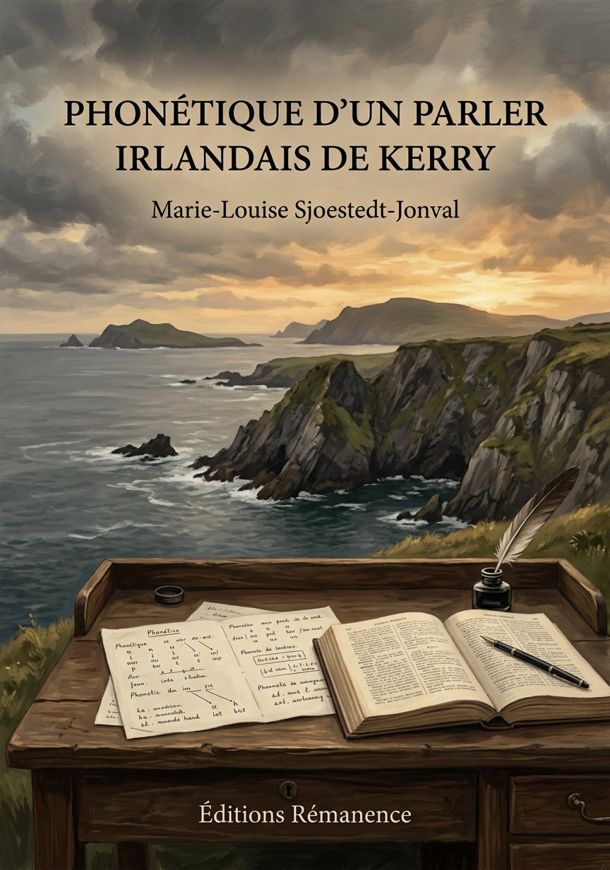 Livre Phonétique d’un parler irlandais de Kerry par Marie-Louise Sjoestedt-Jonval - Couverture - Editions Remanence