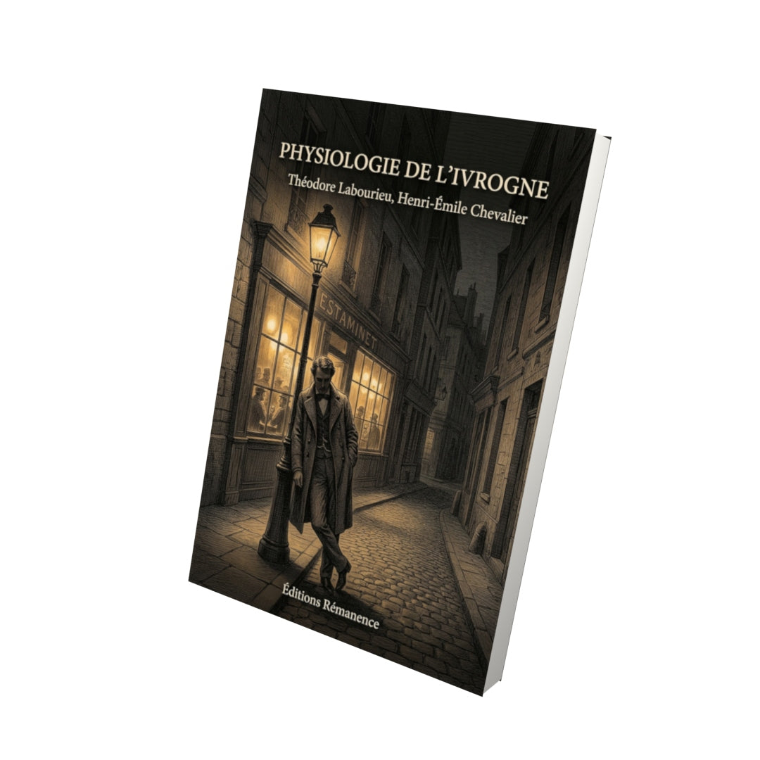 Livre Physiologie de l’ivrogne par Théodore Labourieu, Henri-Émile Chevalier - Vue 3D - Editions Remanence