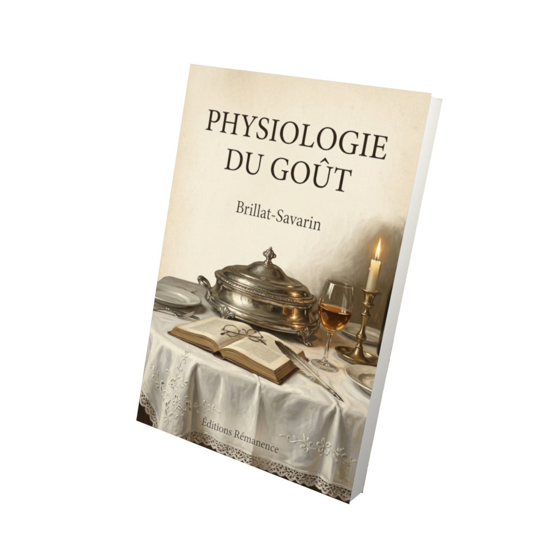 Livre Physiologie du goût - Brillat-Savarin - Vue 3D - Editions Remanence