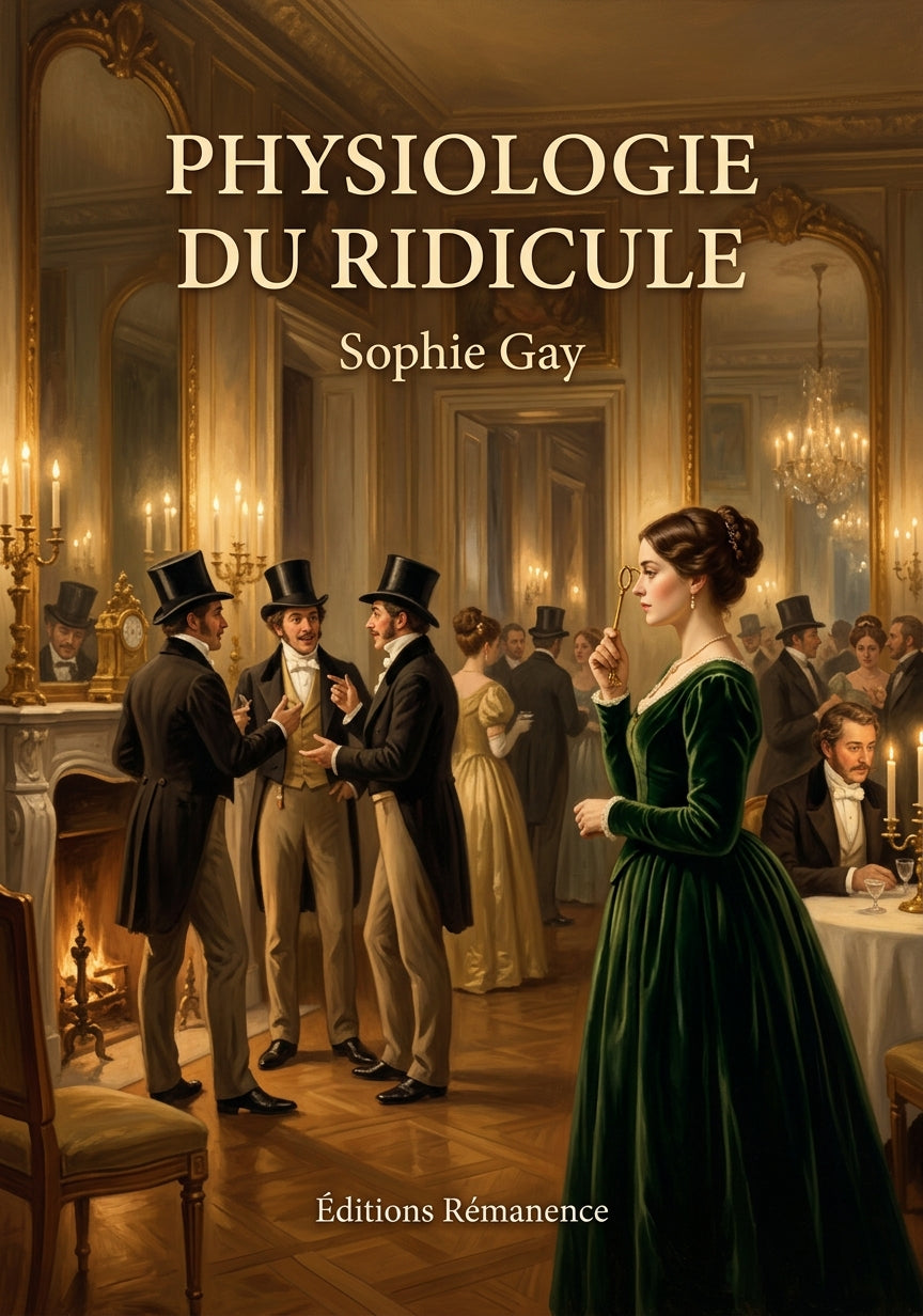 Livre Physiologie du ridicule par Sophie Gay - Couverture - Editions Remanence