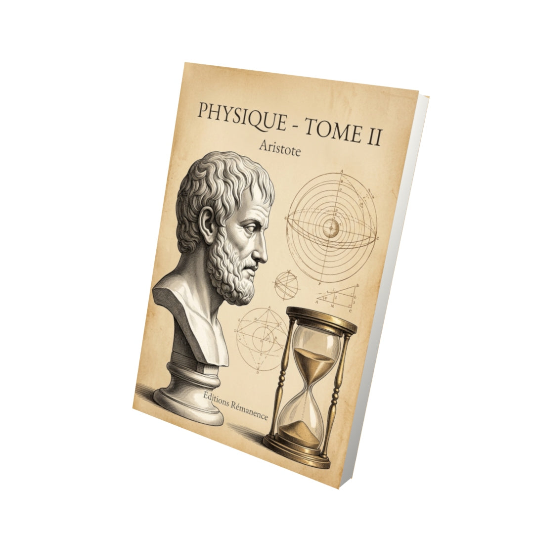 Livre Physique - Tome II par Aristote - Vue 3D - Editions Remanence