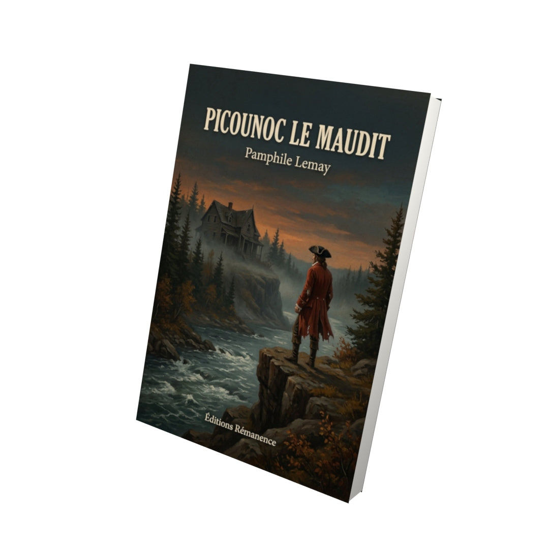 Livre Picounoc le maudit - Pamphile Lemay - Vue 3D - Editions Remanence