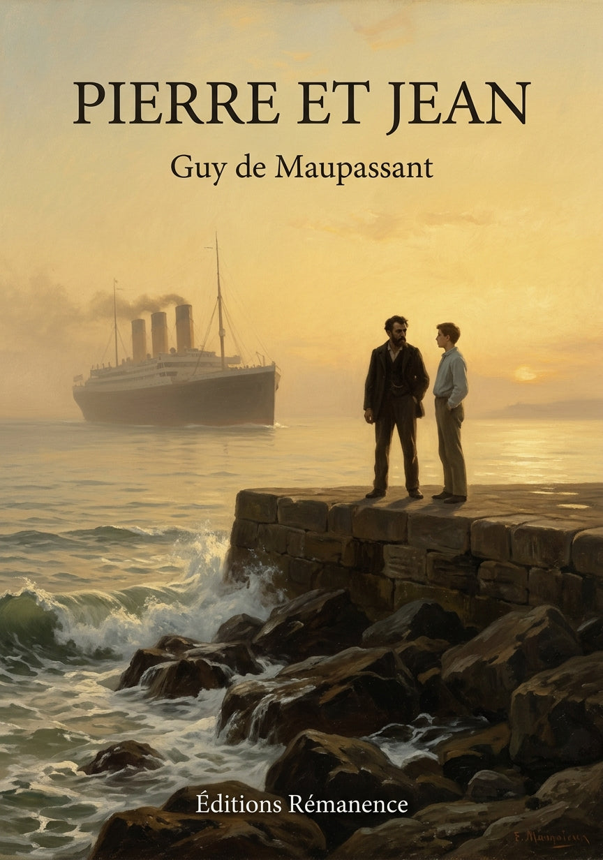 Livre Pierre et Jean par Guy de Maupassant - Couverture - Editions Remanence