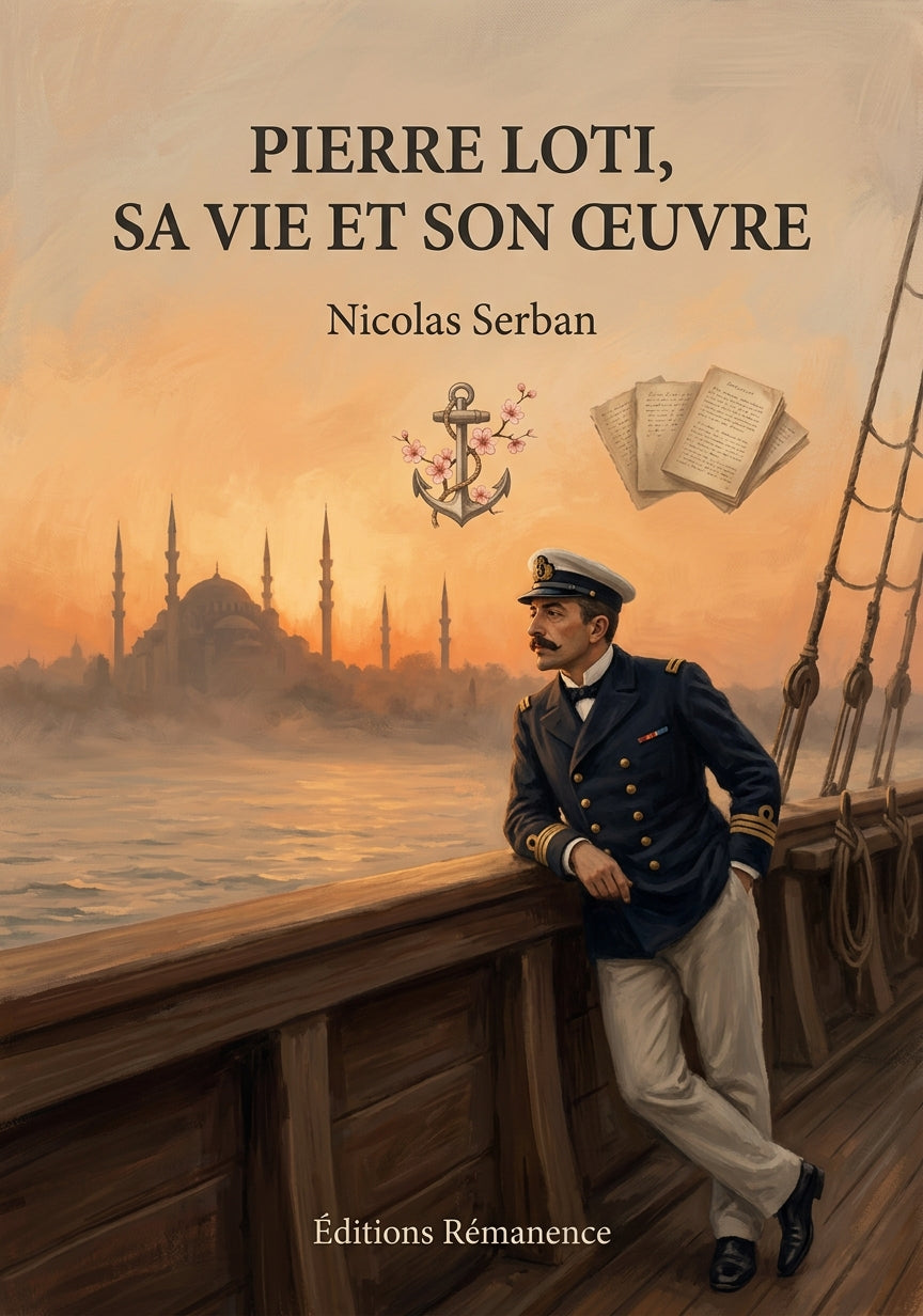 Livre Pierre Loti, sa vie et son œuvre par Nicolas Serban - Couverture - Editions Remanence