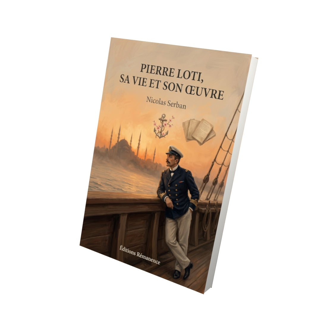 Livre Pierre Loti, sa vie et son œuvre par Nicolas Serban - Vue 3D - Editions Remanence