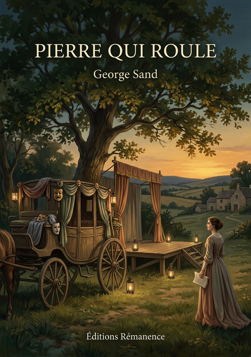 Livre Pierre qui roule par George Sand - Couverture - Editions Remanence