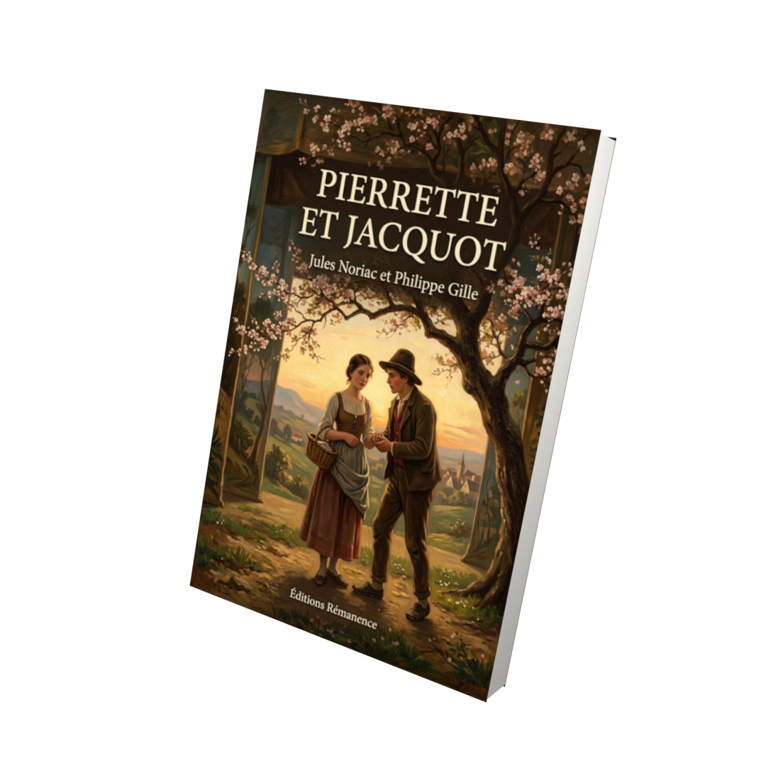 Livre Pierrette et Jacquot par Jules Noriac et Philippe Gille - Vue 3D - Editions Remanence