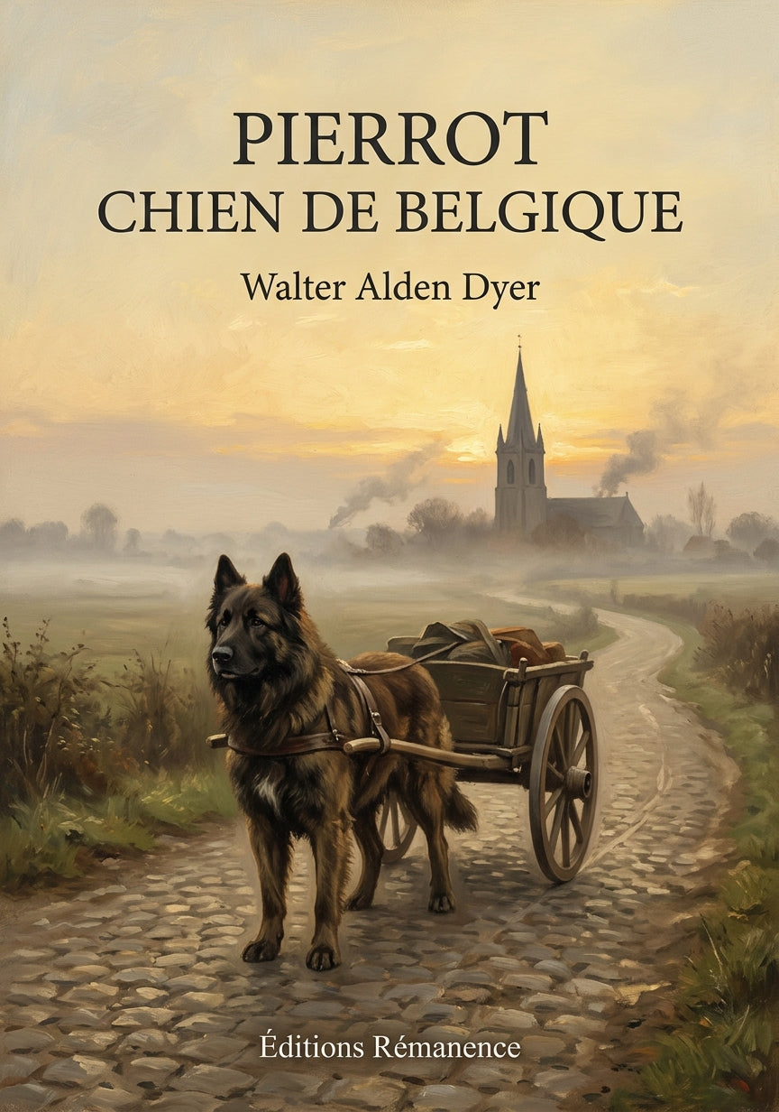 Livre Pierrot chien de Belgique par Walter Alden Dyer - Couverture - Editions Remanence