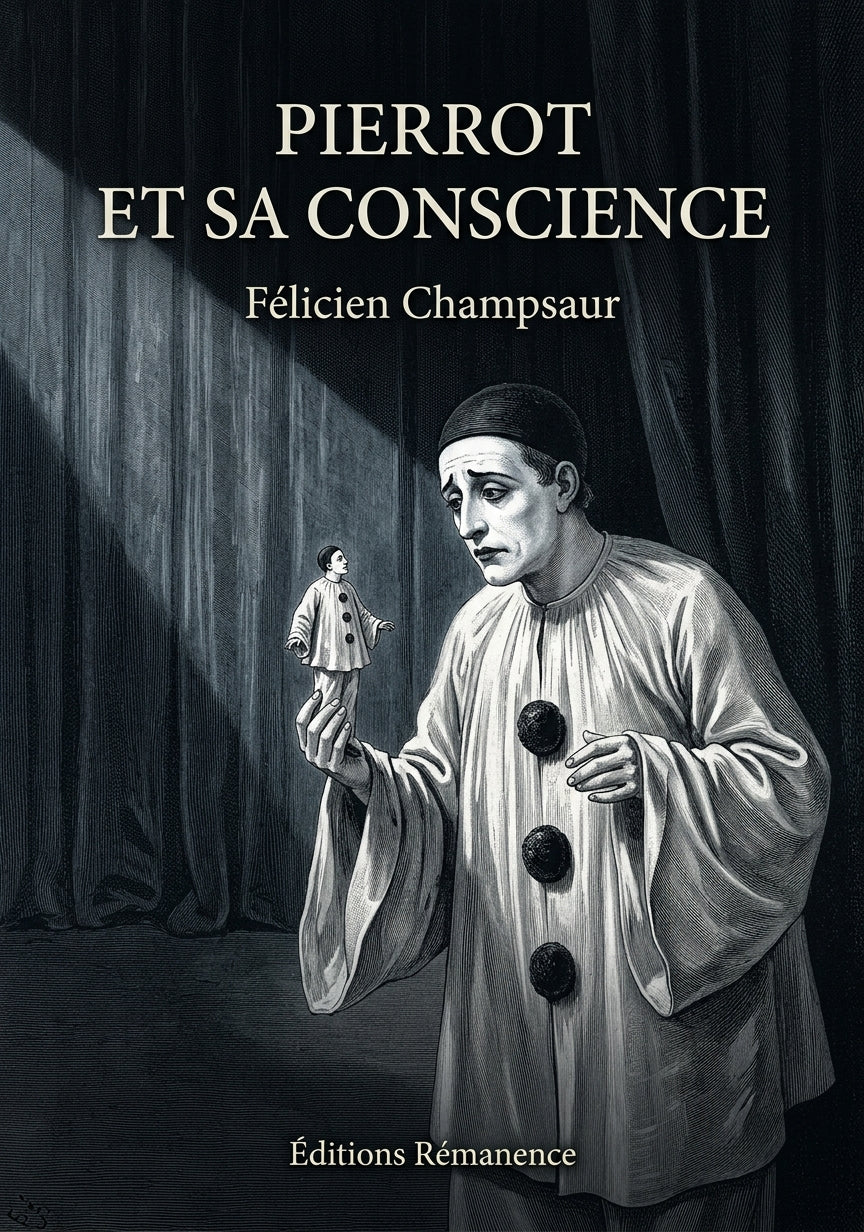 Livre Pierrot et sa Conscience par Félicien Champsaur - Couverture - Editions Remanence