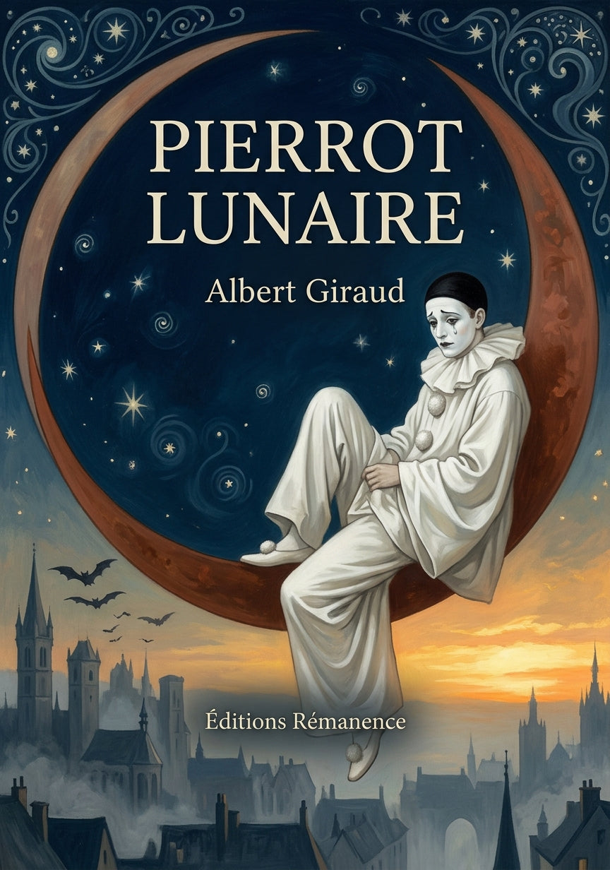 Livre Pierrot lunaire par Albert Giraud - Couverture - Editions Remanence