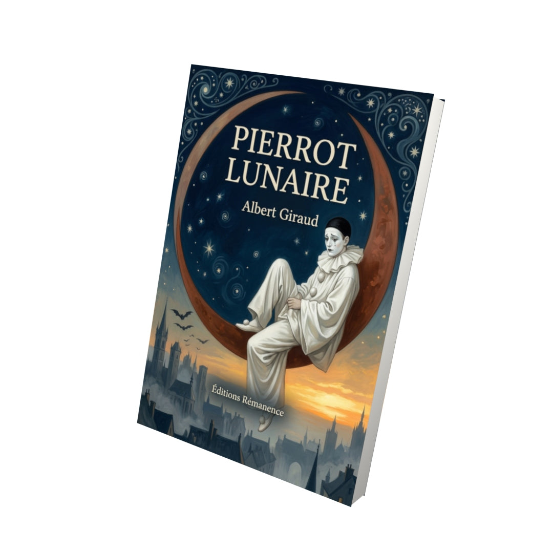 Livre Pierrot lunaire par Albert Giraud - Vue 3D - Editions Remanence