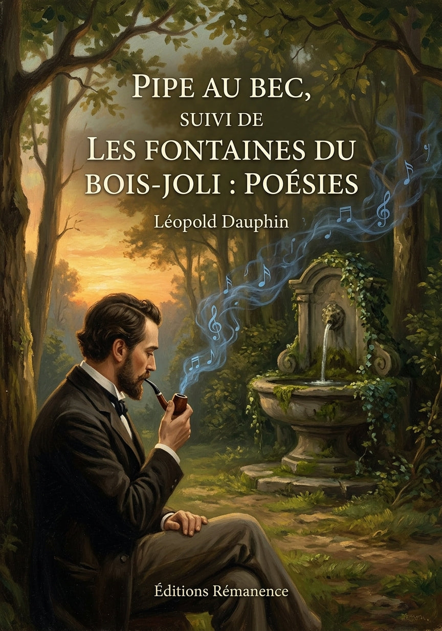 Livre Pipe au bec, Suivi de Les Fontaines du Bois-joli : poésies par Léopold Dauphin - Couverture - Editions Remanence
